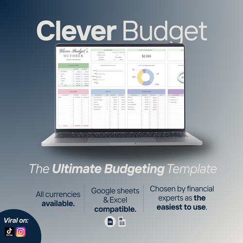 Clever Budget Template™ – All-in-One Budgeting Tool for Google Sheets & Microsoft Excel
